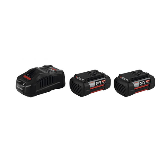 Bosch Startsæt 2 x GBA 36V 6,0 Ah + GAL 3680 CV Startsæt - 1600A00L1U
