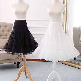 Balletdanser Outlander Klassisk Lolita 1950'erne Cocktail Kjole Vintage kjole Underkjole Tutu Under Nederdel Crinoline Festkjole Dame Pige Kostume Årgang Cospl