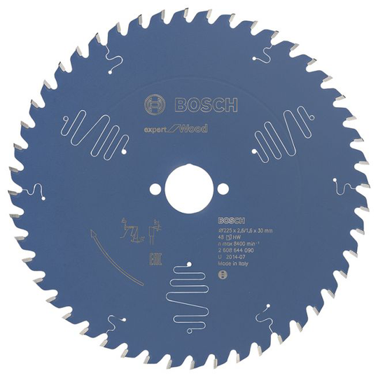 Bosch Rundsavsklinge 225x30x2.6mm 48t Exp Wood - 2608644090