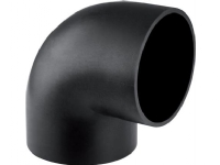 GEBERIT PEH bøjning, 88,5°, 160 mm, sort