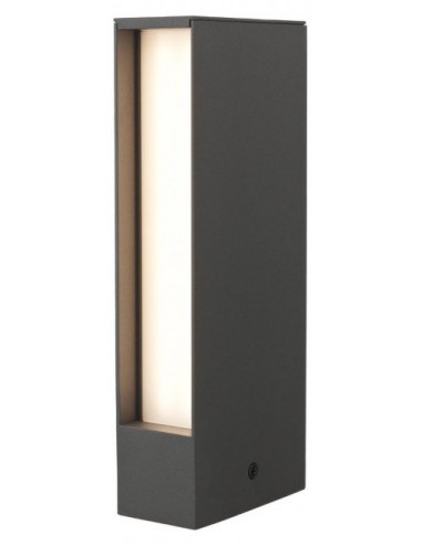 TWIN Bedlampe i aluminium og polycarbonat H25 cm 1 x 9W SMD LED - Mat mørkegrå