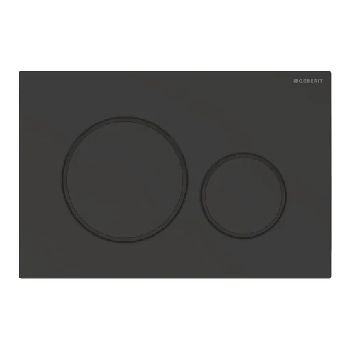 Geberit Sigma 20 betjeningsplade, mat sort/sort