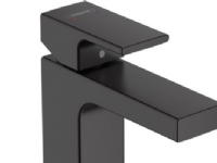 hansGrohe Vernis Shape 1-grebs håndvaskarmatur 100, med løft-op bundventil, mat sort