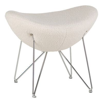 EGG skammel teddy offwhite (HVID, ONESIZE)