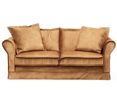Carlton 2,5 personers sofa i velour B181 cm - Cognac