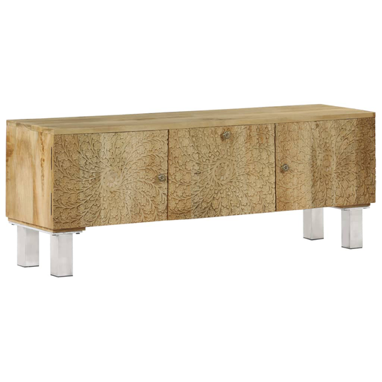 vidaXL tv-skab i massivt mangotræ 118 x 30 x 45 cm