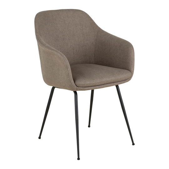 MERCY spisebordsstol stof (GRÅ BRUN ONESIZE)