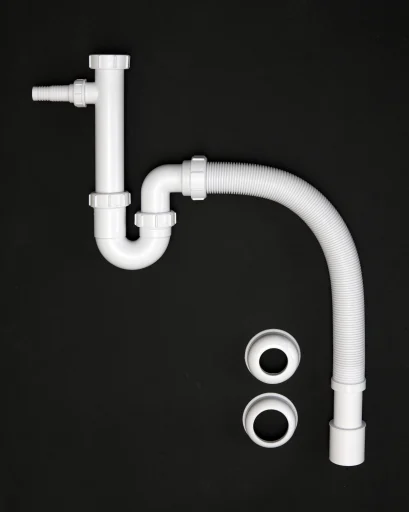 Intra flex køkkenvandlås 1 1/2" - 40/50 mm, hvid