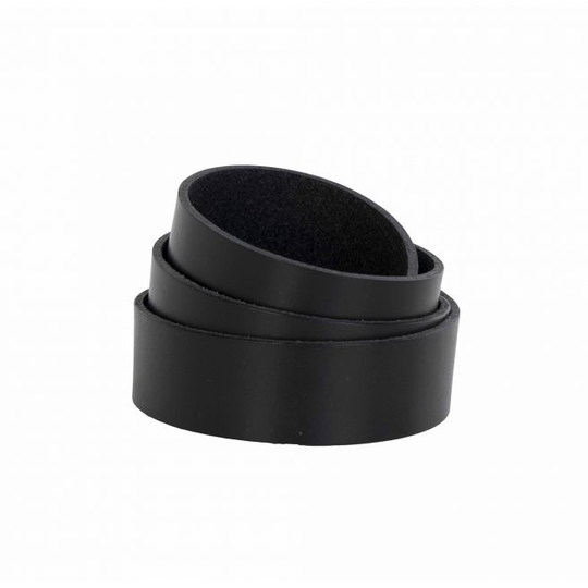 2 sorte læder stropper 120x2,5 cm - 4292030