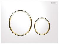 Geberit Sigma 20 betjeningsplade i hvid/guld