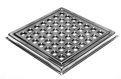 Rustfri ramme/rist 136x136mm