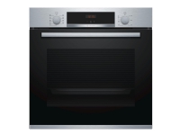 Bosch Serie | 4 HBA554YS0 - Ovn - til indbygning - niche - bredde: 56 cm - dybde: 55 cm - højde: 58.5 cm - med selv-rengøring - Klasse A - rustfrit stål