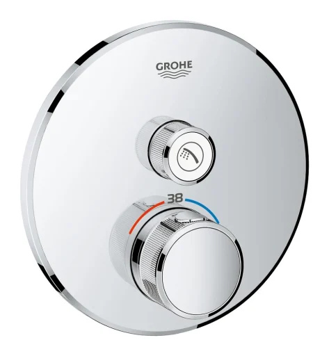 Grohe Grohtherm SmartControl indbygningsbatteri, 1 udtag, krom