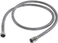Csslr Plus bruseslange krom 2000 mm 1/2 omløber og 1/2 konus - Silverflex design og anti twist funktion