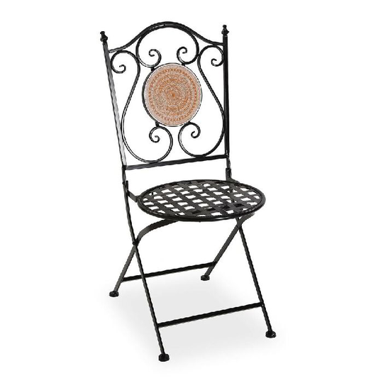 Vrtni stol Versa Mosaik Orange Metal (50 x 92 x 39 cm)