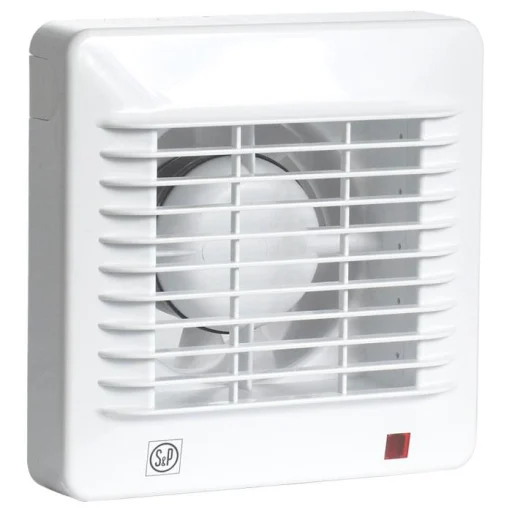 Thermex EDM 100TZ Ventilator med efterløbstimer og kuglelejer Ø100 mm, Hvid