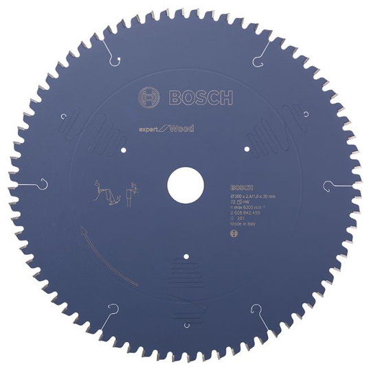 Bosch Rundsavsklinge 300x2,4x30mm 72t Exp Wood - 2608642499