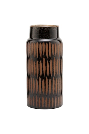Vase Pimpri Sort/Brun 24 cm