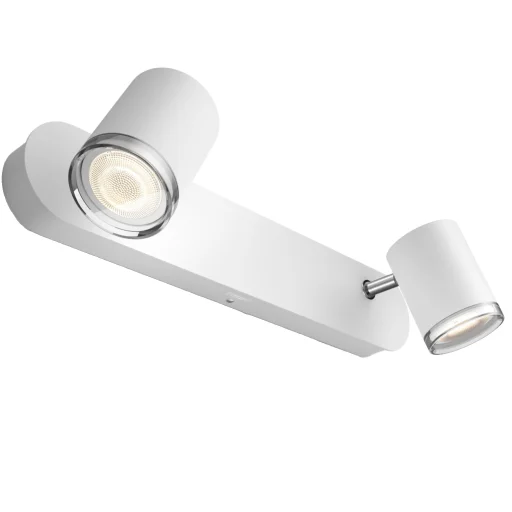 Philips Hue Adore dobbelt spot til badeværelse inkl. lysdæmperkontakt, hvid