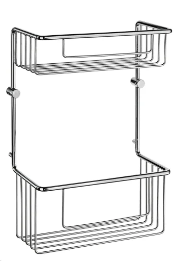 Smedbo dobbelt sæbekurv, 110 mm, poleret krom