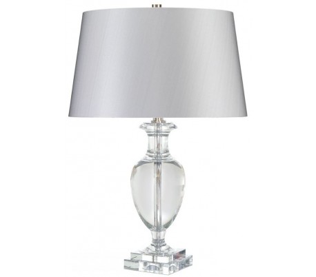 Antonia Bordlampe H63 cm 1 x E27 - Klar/Sølv