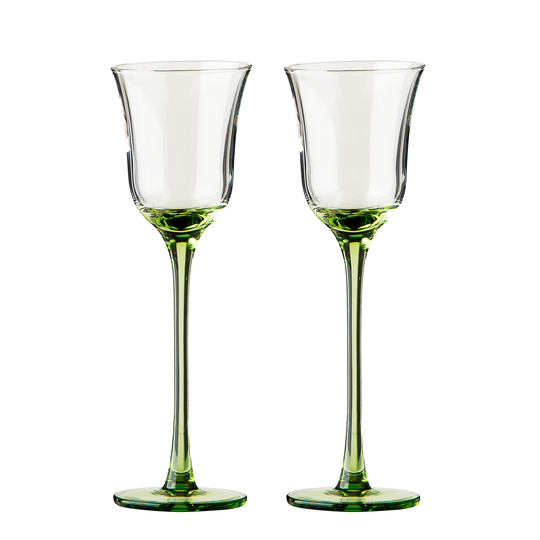 SINNERUP Aperitif glas grøn stilk 2 stk. (GRØN, ONESIZE)