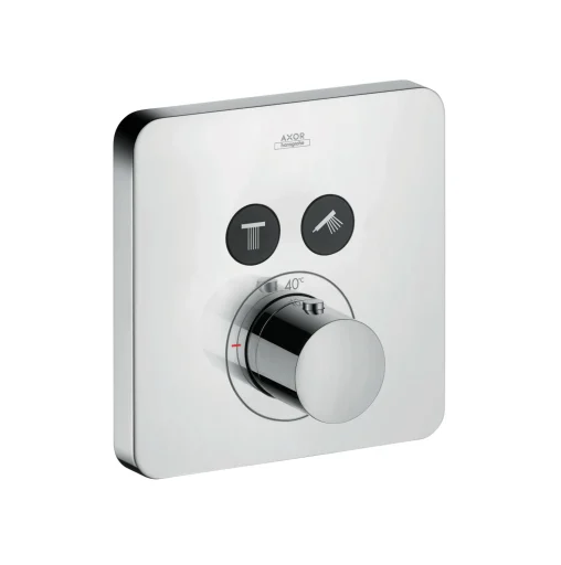 Axor Showersolutions Softsquare brusearmatur, indbygning med 2 udtag, krom