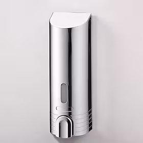 shampoo dispenser til brusebad, vægmonteret 380ml krom abs sæbedispenser til badeværelse, hotel