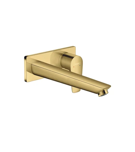 Hansgrohe Talis E 110 håndvaskarmatur t/væg 225 mm, poleret guld-optik