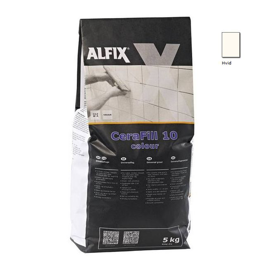 Alfix Cerafill 10 Colour Hvid - 5 Kg