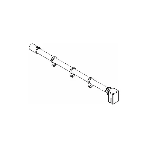 Kermi Raya TDW støttestang 120 cm, 90°, krom