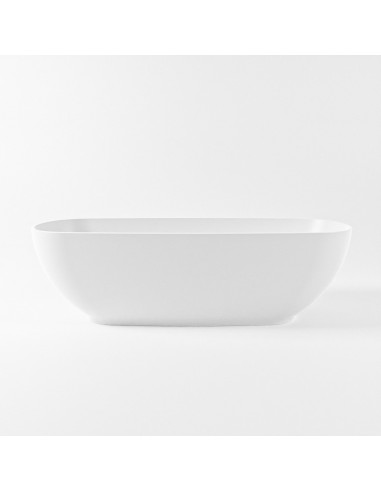 ROCK fritstående badekar 170 x 70 cm Solid surface - Talkum