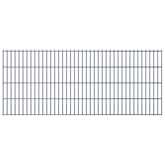 vidaXL havehegnspaneler 2D 2,008x0,83 m 42 m (total længde) grå