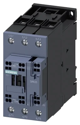 Kontaktor 50A 22KW 3P+1NO+1NC 230V AC fjederklemme 3RT2036-3AP00