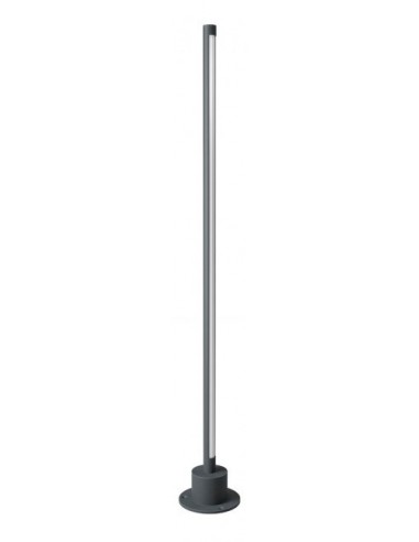 WIKI Bedlampe i aluminium og polycarbonat H90 cm 1 x 10W SMD LED - Mat mørkegrå