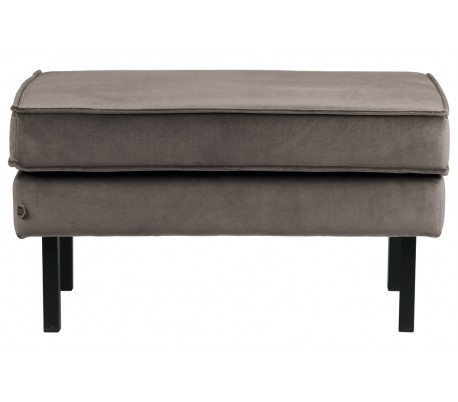 Rodeo Skammel i velour 84 x 54 cm - Taupe