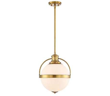 Westbourne 1 Loftlampe Ø31 cm - Varm messing/Opalhvid