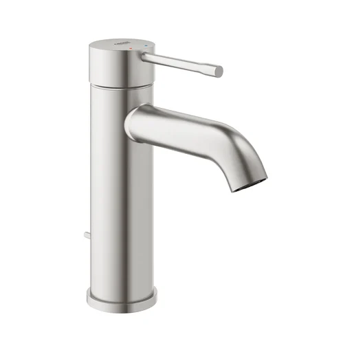 Grohe Essence S-Size håndvaskarmatur m/bundventil, supersteel