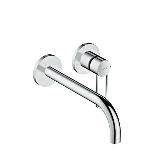 Axor Uno 2-huls vandhane, indbygning, med siventil, 225 mm, krom