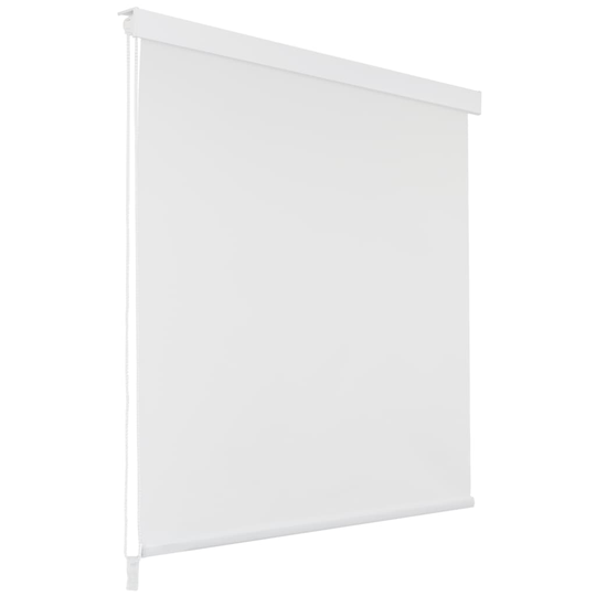 vidaXL rullegardin til brusekabine 140 x 240 cm hvid