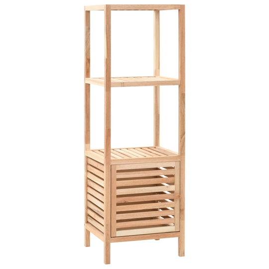 vidaXL badeværelsesskab massivt valnøddetræ 39,5 x 35,5 x 123 cm