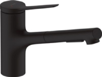 HG Zesis M33 køkkenarmatur - etgrebsbatteri 219mm tud t/kv/udtr.br mat sort