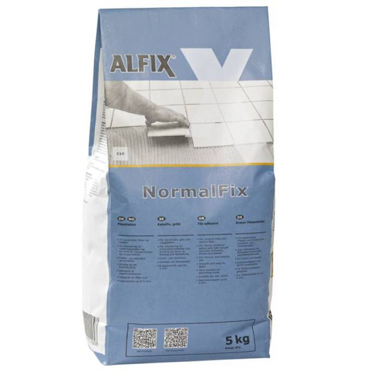 Alfix Normal Fliseklæber 5 kg Lysegrå