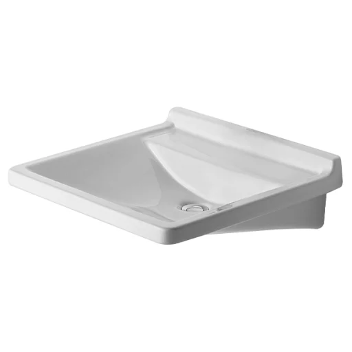 Starck 3 vask vital 60 cm u/overløb og hanehul med wondergliss
