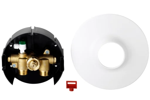Danfoss Vægindbygningsventil til retur termostater hvid excl. termostat