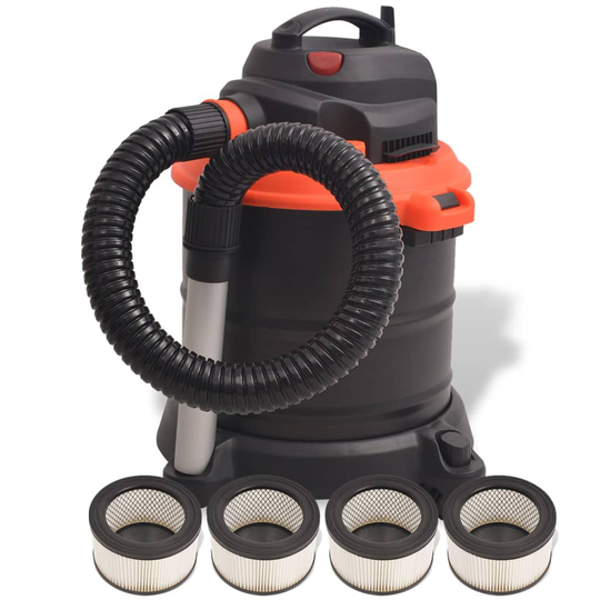 vidaXL askestøvsuger 1200 W 20 l sort og orange