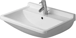 Starck 3 vask 60 cm med hanehul og wondergliss