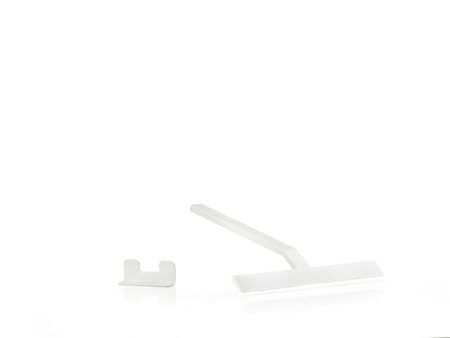 Rim Skraber m. holder 22 cm Hvid