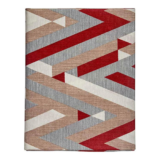 Dug Tyndt kanvas Striber Grå Rødbrun (140 x 180 cm)