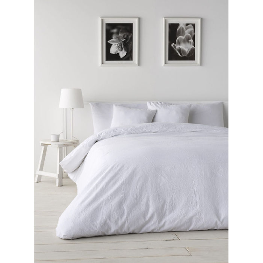 Nordisk cover Naturals Lino Hvid Enkeltseng (155 x 220 cm)